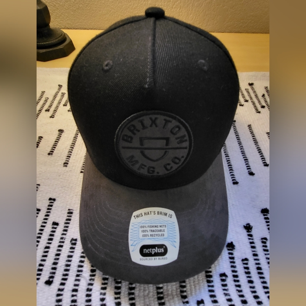 Brixton Crest Black Trucker Hat (NEW)